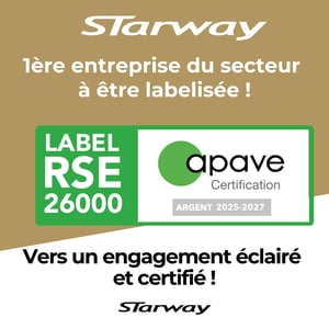 Starway is the first company in the sector to be awarded the CSR 26000 label!